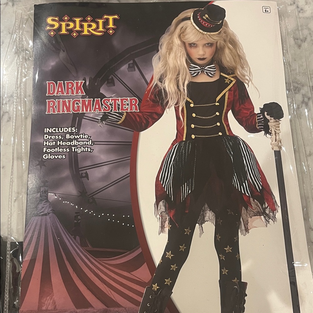 Spirit Dark Ringmaster Kids Costume - Red, Black, and Gold